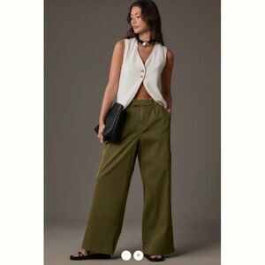 Anthropologie Pilcro Pleated Wide-Leg Cargo Pants